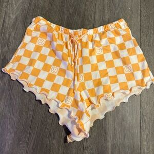 ⭐️Gilly Hicks Orange and White Checkered Women Shorts